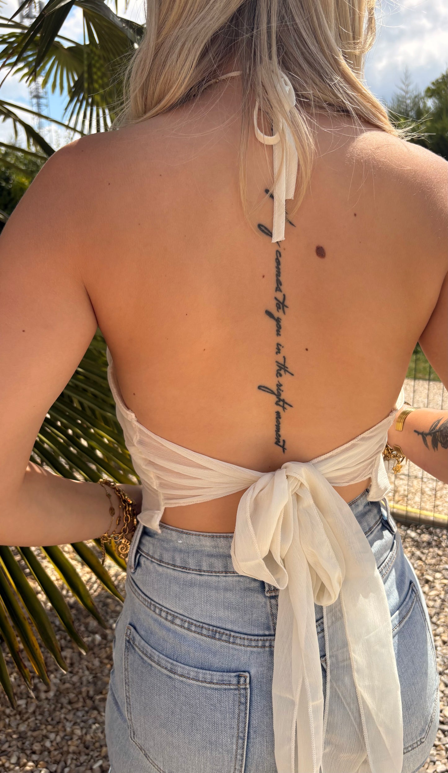 Top dos nu à volant